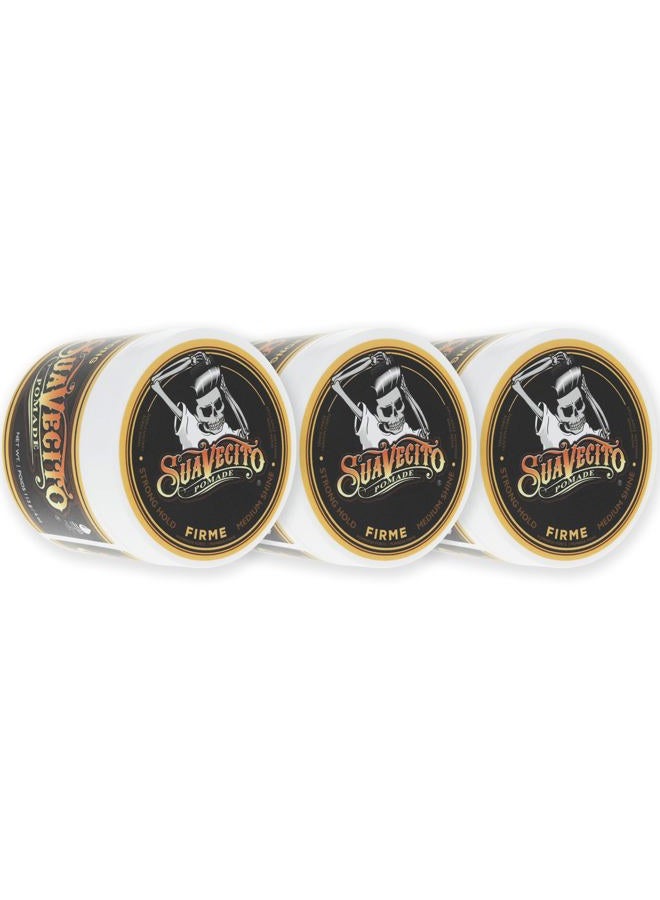 SUAVECITO Pomade Firme (Strong) Hold 4 oz (Pack of 3) - Image 1